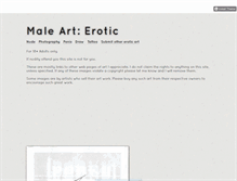 Tablet Screenshot of erotic.maleart.net